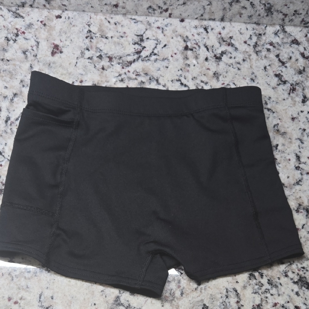 bcg Black Athletic Shorts with Elastic Waistband
